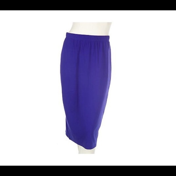 Bob Mackie Dresses & Skirts - Bob Mackie royal blue pencil skirt 3x